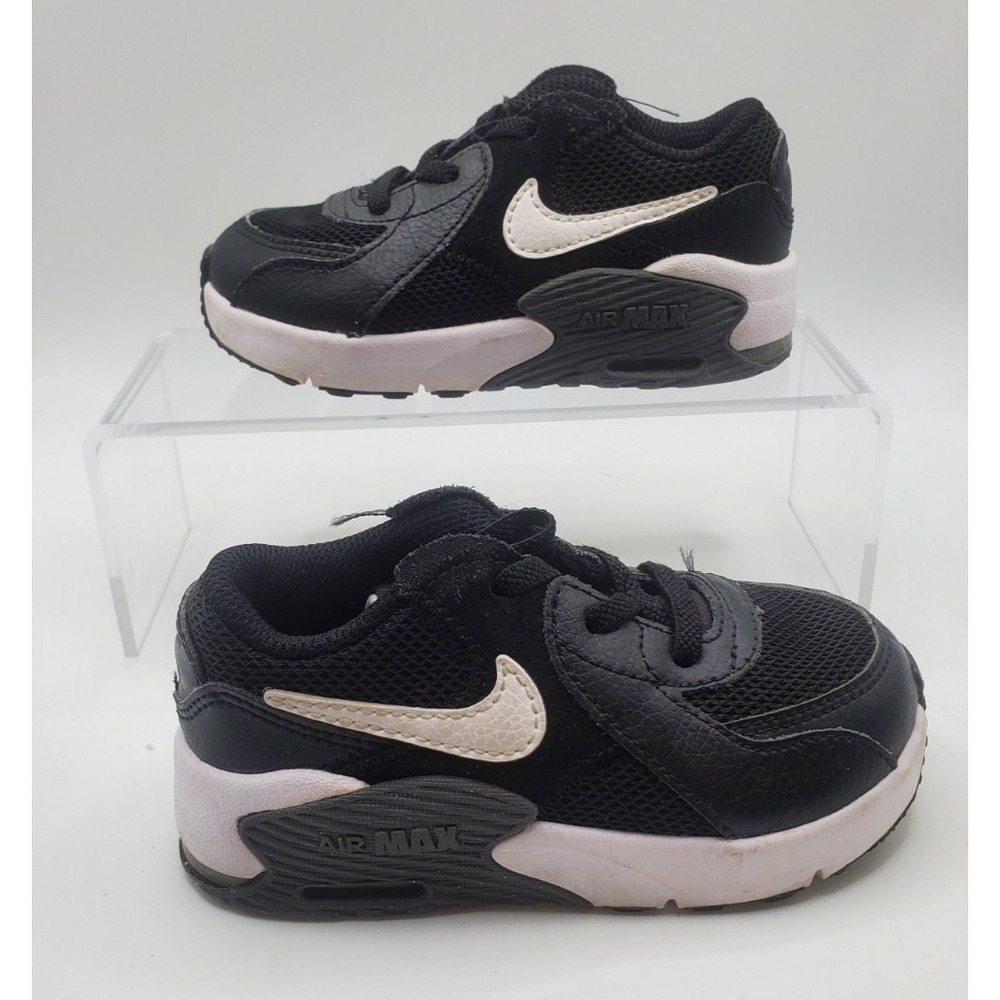 Nike Air Max Excee Toddler Shoes Black White Grey CD6893-001 Size 7C Sneaker